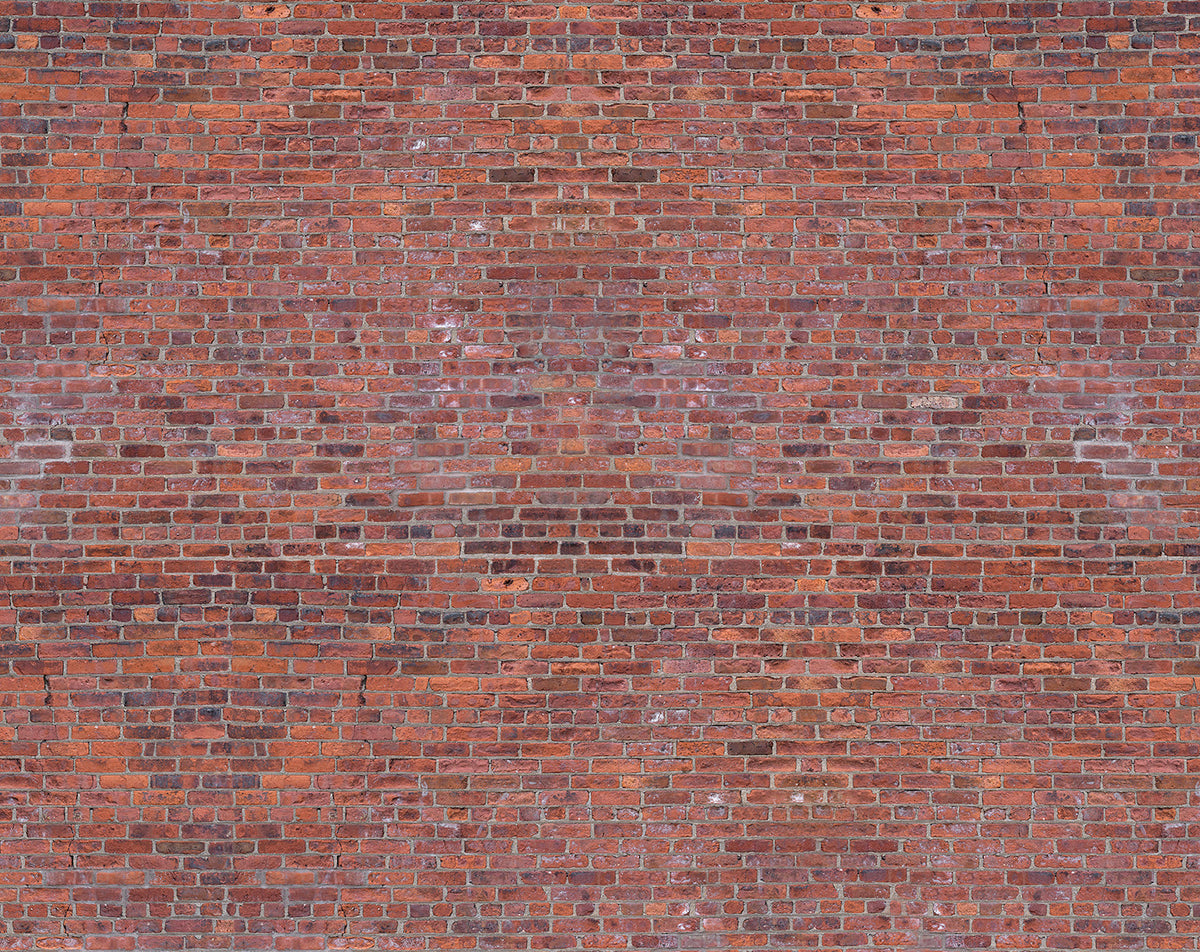 Reclaimed Red Brick Wall Mural (Brick Wall 5)