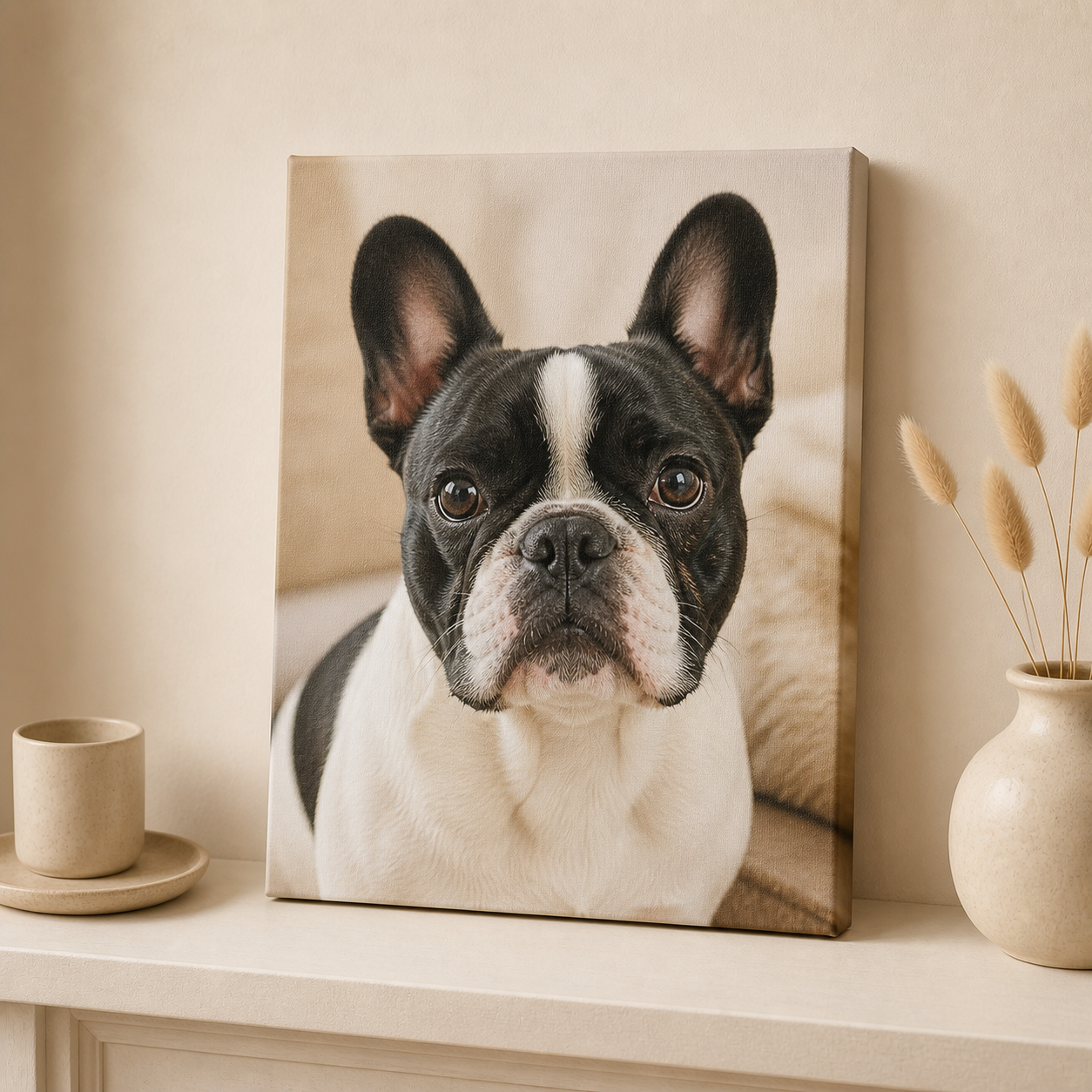 Custom 12" × 10" Pet Portrait Canvas—Turn Your Favourite Photo Into Art.