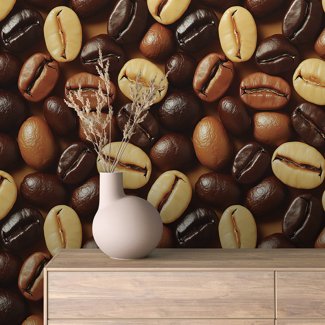 Mixed Roast Coffee Bean Wallpaper mockup