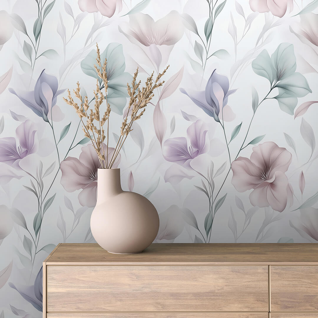 Pastel Floral Vine Wallpaper Floral 0060