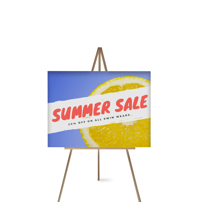SinaLite 4mm Foam Board Sign Full Color CMYK Custom Size