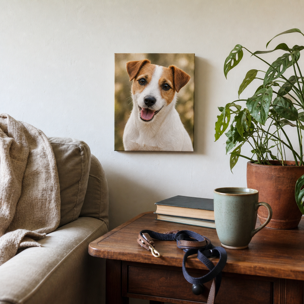 Custom 12" × 10" Pet Portrait Canvas—Turn Your Favourite Photo Into Art.