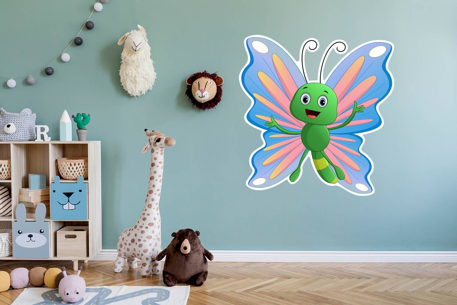Pastel Butterfly, Wall Decal Sticker, Removable with NO wall Damage!