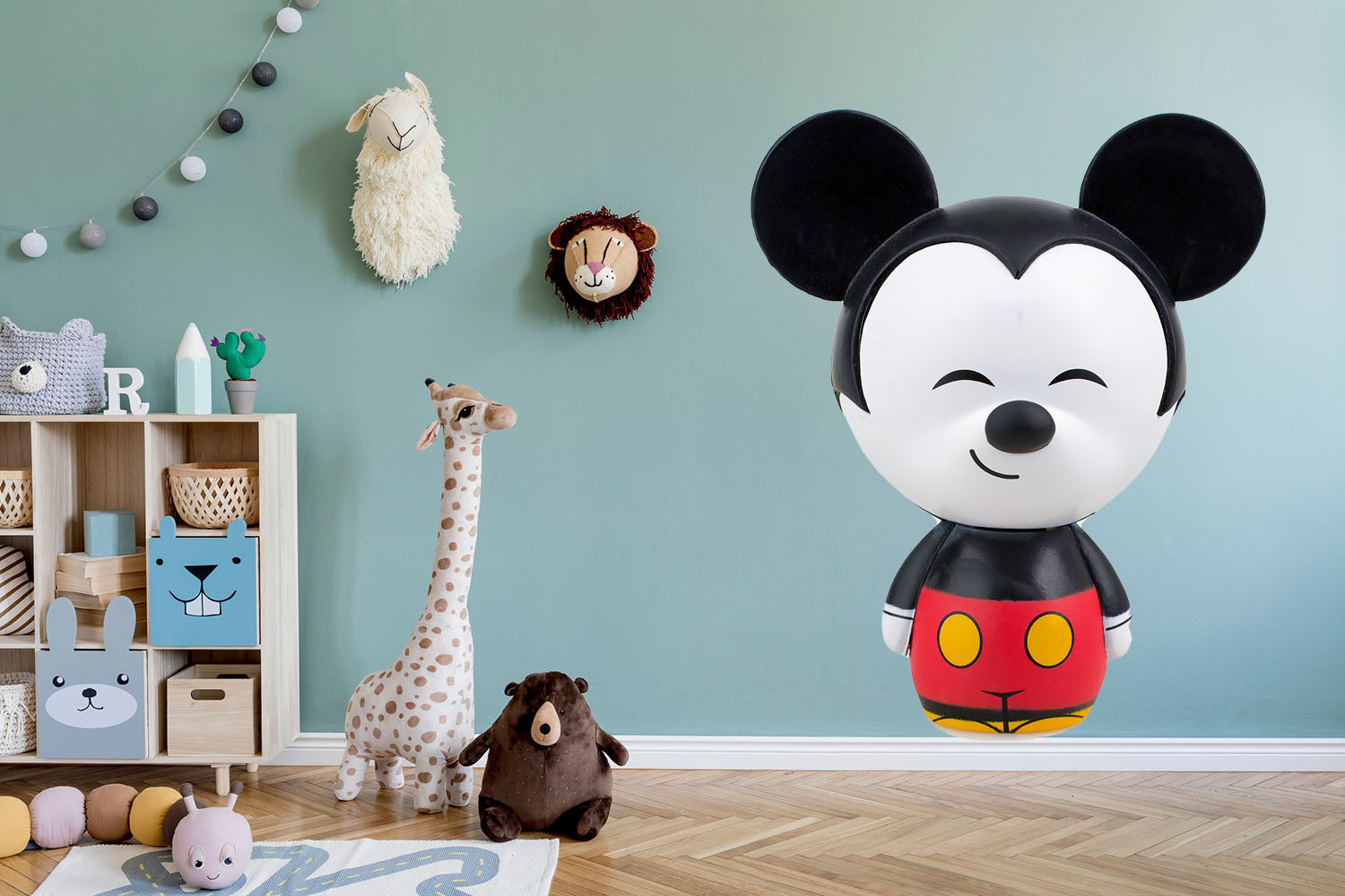 Mickey 3D Decal for Kids Room, Soft Fabric Decal, Peel-N-Stick Decal, Removable Anytime