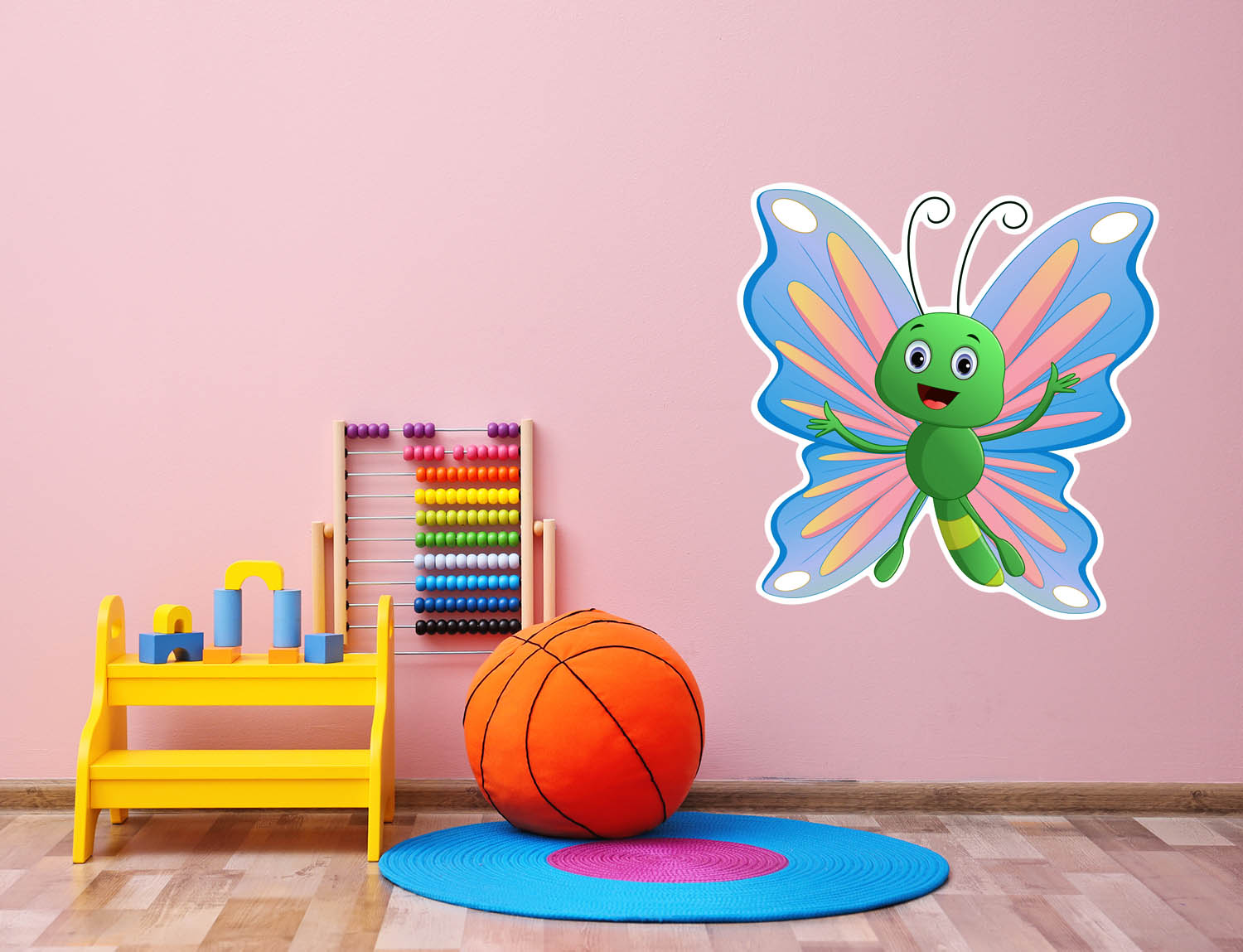 Pastel Butterfly, Wall Decal Sticker, Removable with NO wall Damage!