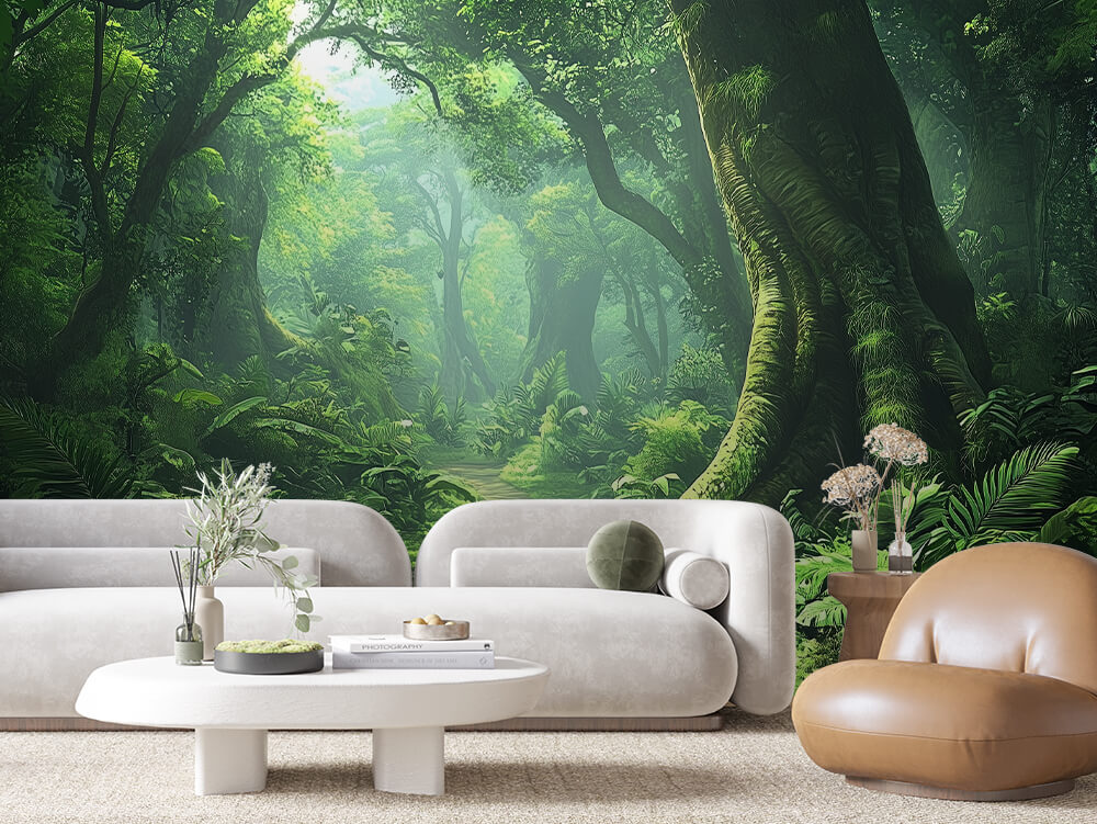 LANDSCAPE 0030 – Woodland Path Clearing Wall Mural