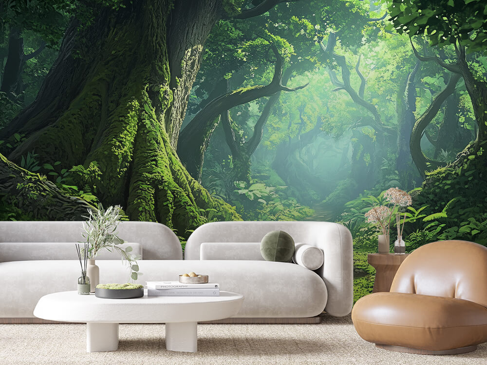LANDSCAPE 0031 – Mystic Forest Tunnel Wall Mural