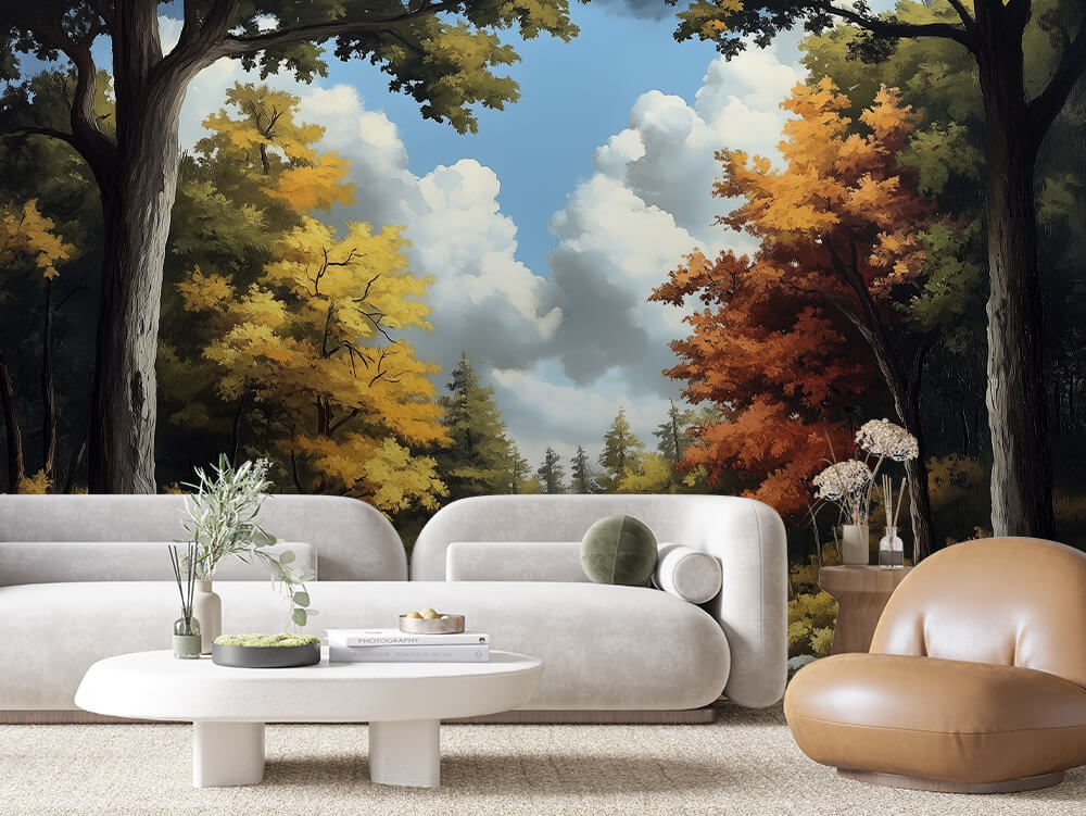 LANDSCAPE 0040 – Autumn Forest Clearing Wall Mural
