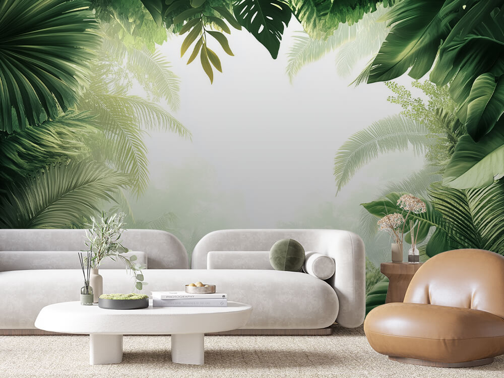 LEAVE 0030 – Jungle Canopy Vignette Wall Mural
