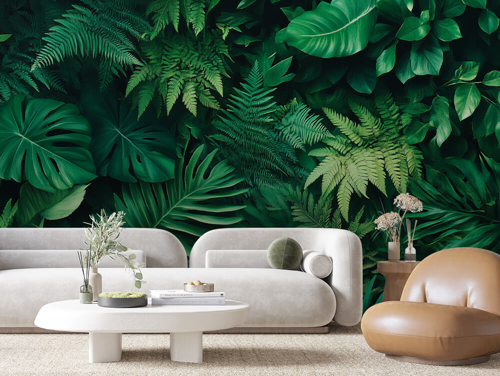 LEAVE 0033 – Dense Jungle Foliage Wall Mural