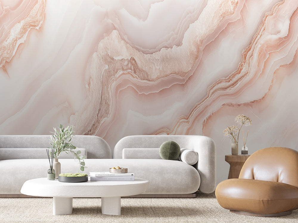 MARBLE 0002 – Blush Onyx Wall Mural