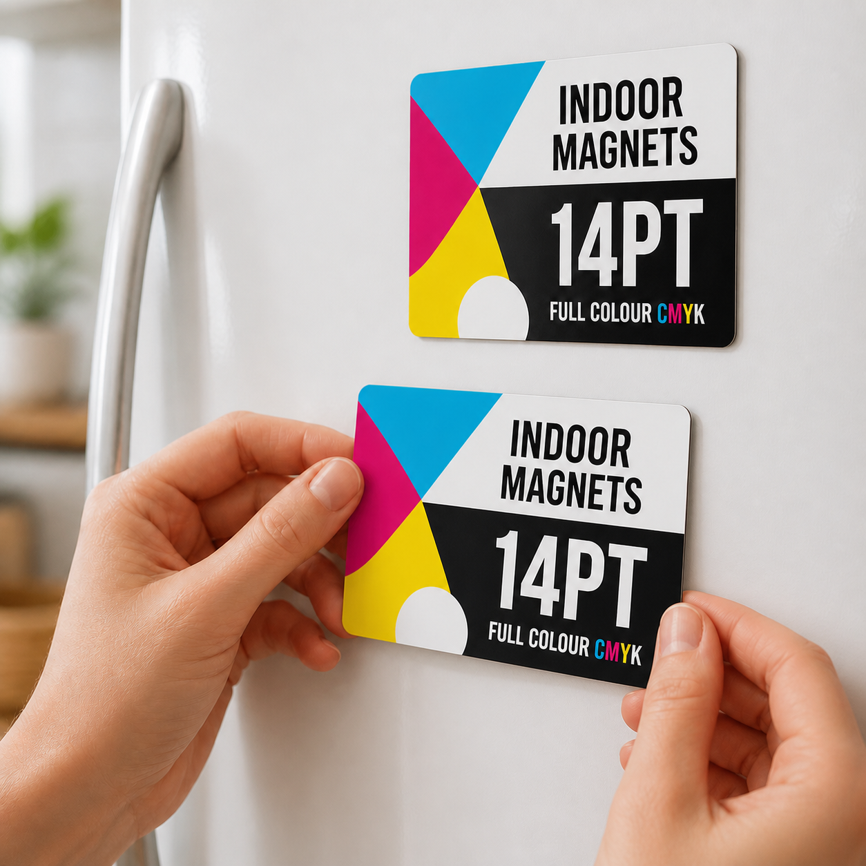 Indoor Magnets 14pt CMYK: Multiple Sizes