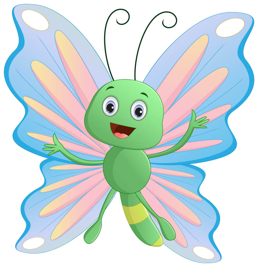 Pastel Butterfly, Wall Decal Sticker, Removable with NO wall Damage!