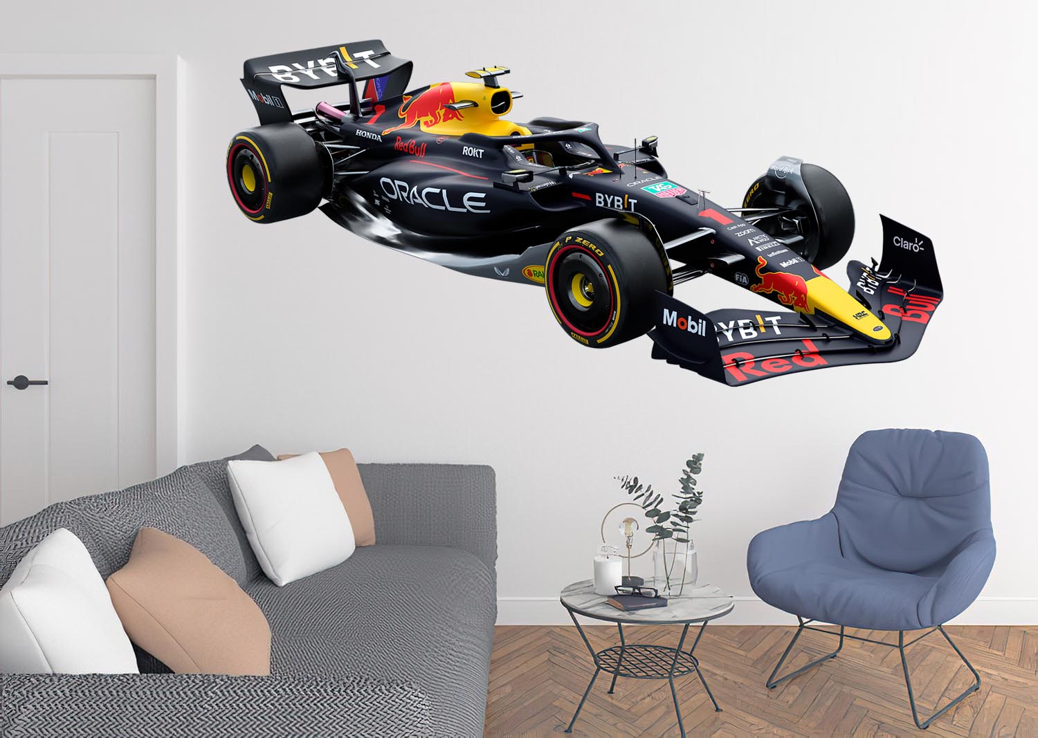 RB19 2023 Max Verstappen Wall Decal — Removable Peel-N-Stick