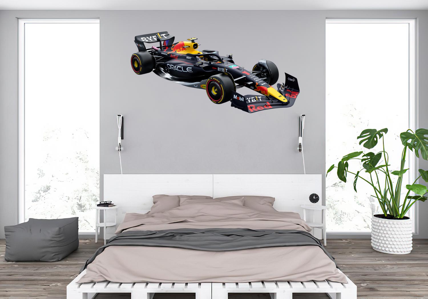 RB19 2023 Max Verstappen Wall Decal — Removable Peel-N-Stick