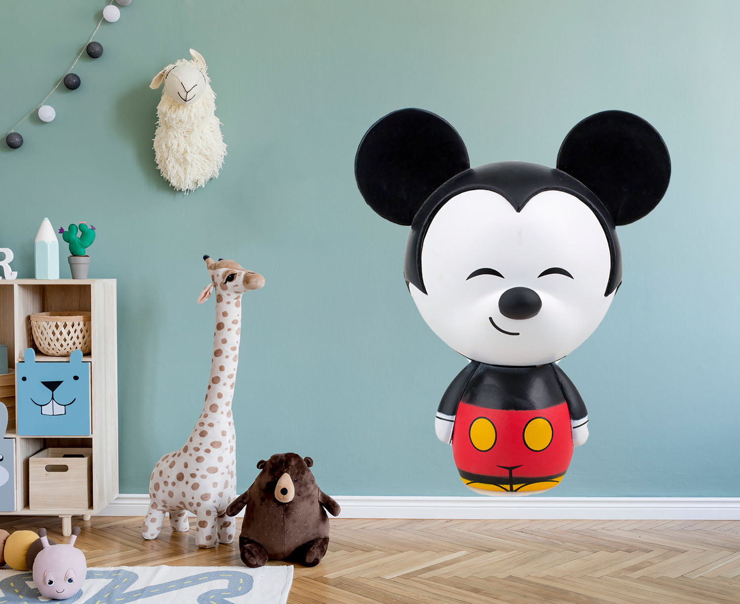 Mickey 3D Decal for Kids Room, Soft Fabric Decal, Peel-N-Stick Decal, Removable Anytime