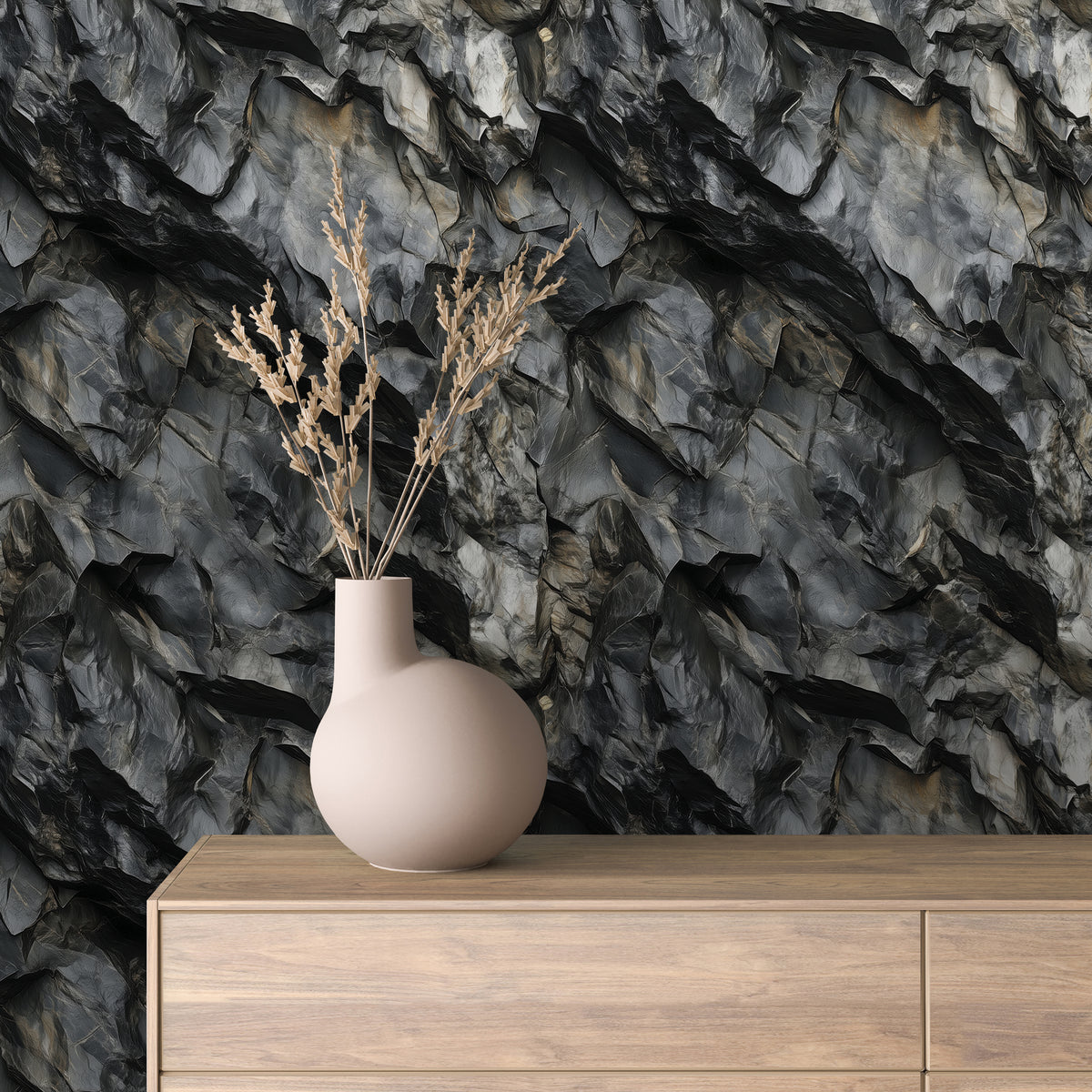 Onyx Flowing Rock Face Wallpaper Stone 0022