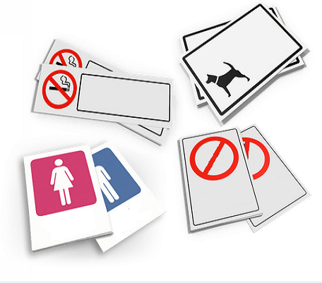 20pt Styrene sign, Plastic, rigid, 1 or 2 sided