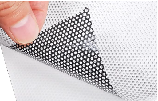 Window 6 mil Adhesive Perforated Vinyl (60/40 perf ratio)