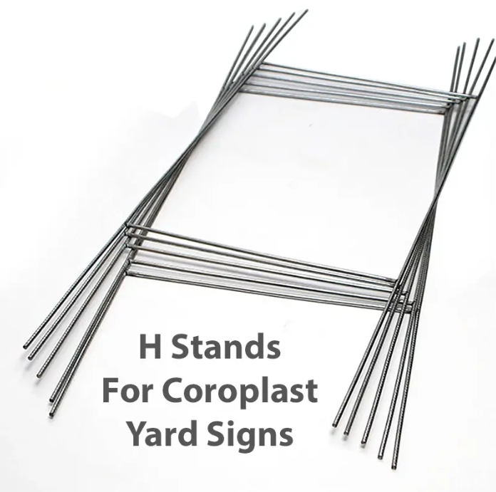 H Stand for Signs | Metal Coroplast Stake