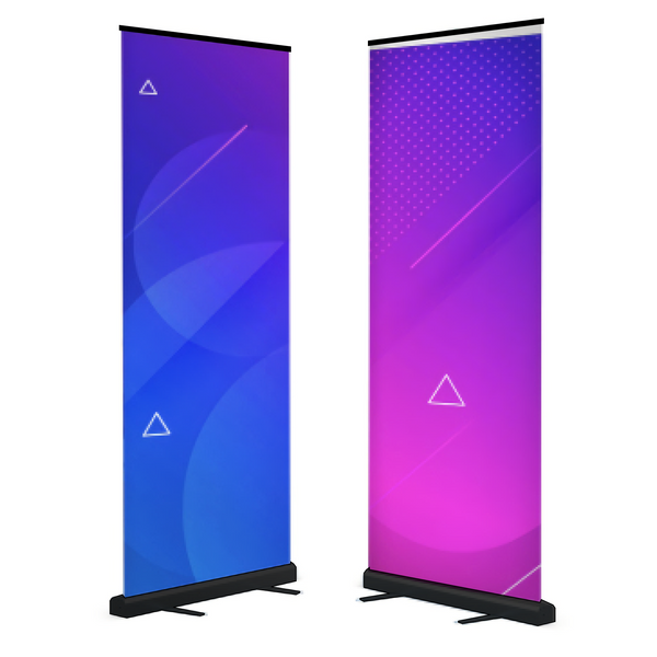 Retractable Pull Up Banner 33 x 81 Black Base