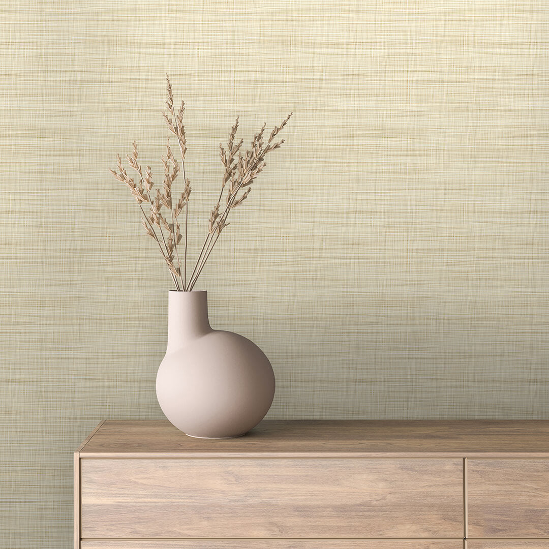 Sage Linen Texture Wallpaper mockup