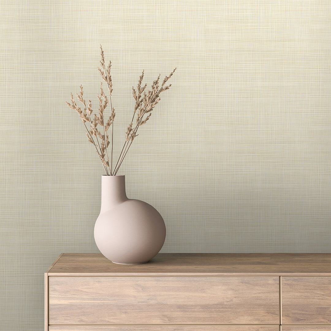 Ivory Linen Texture Wallpaper mockup