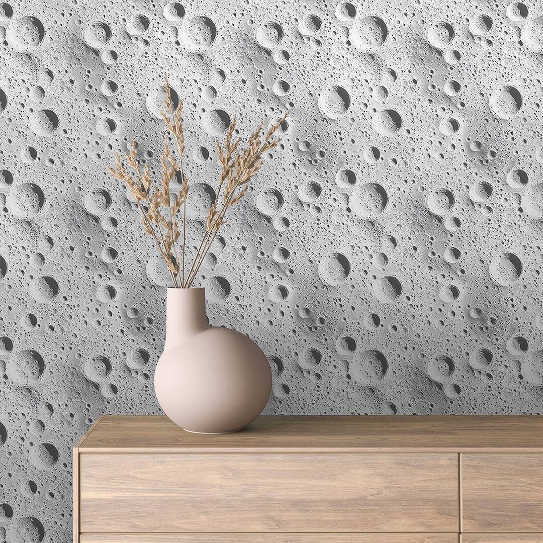 Frost Crater Texture Wallpaper mockup