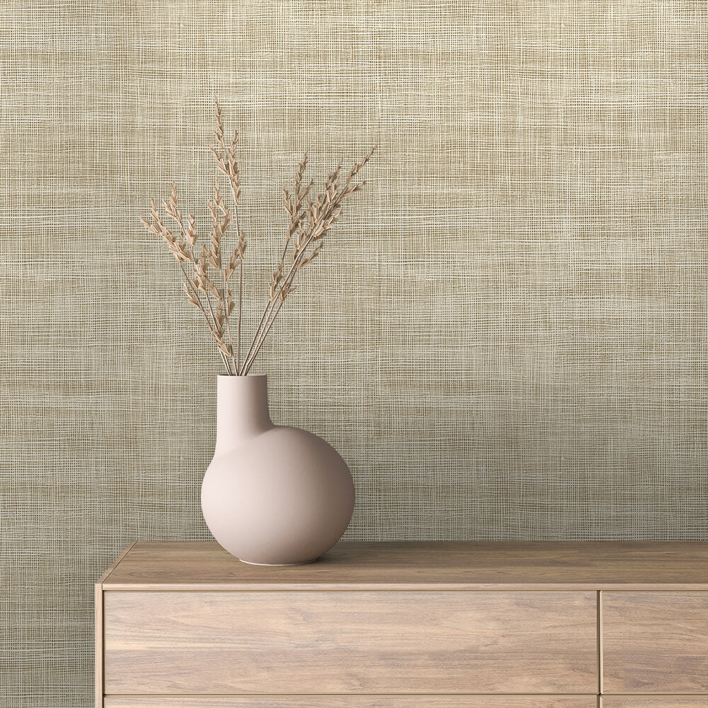 Harvest Linen Texture Wallpaper mockup