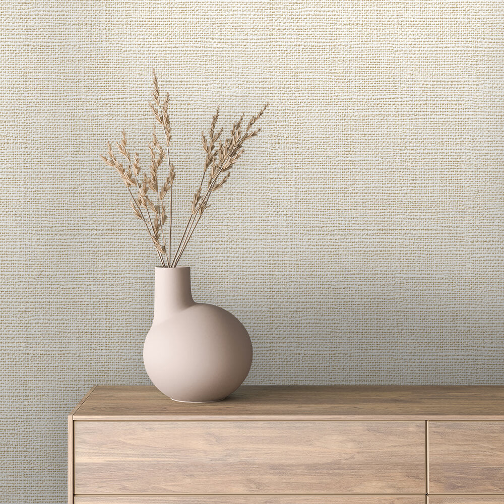 Ivory Canvas Texture Wallpaper mockup