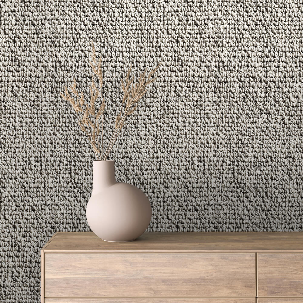 Slate Knot Weave Texture Wallpaper mockup