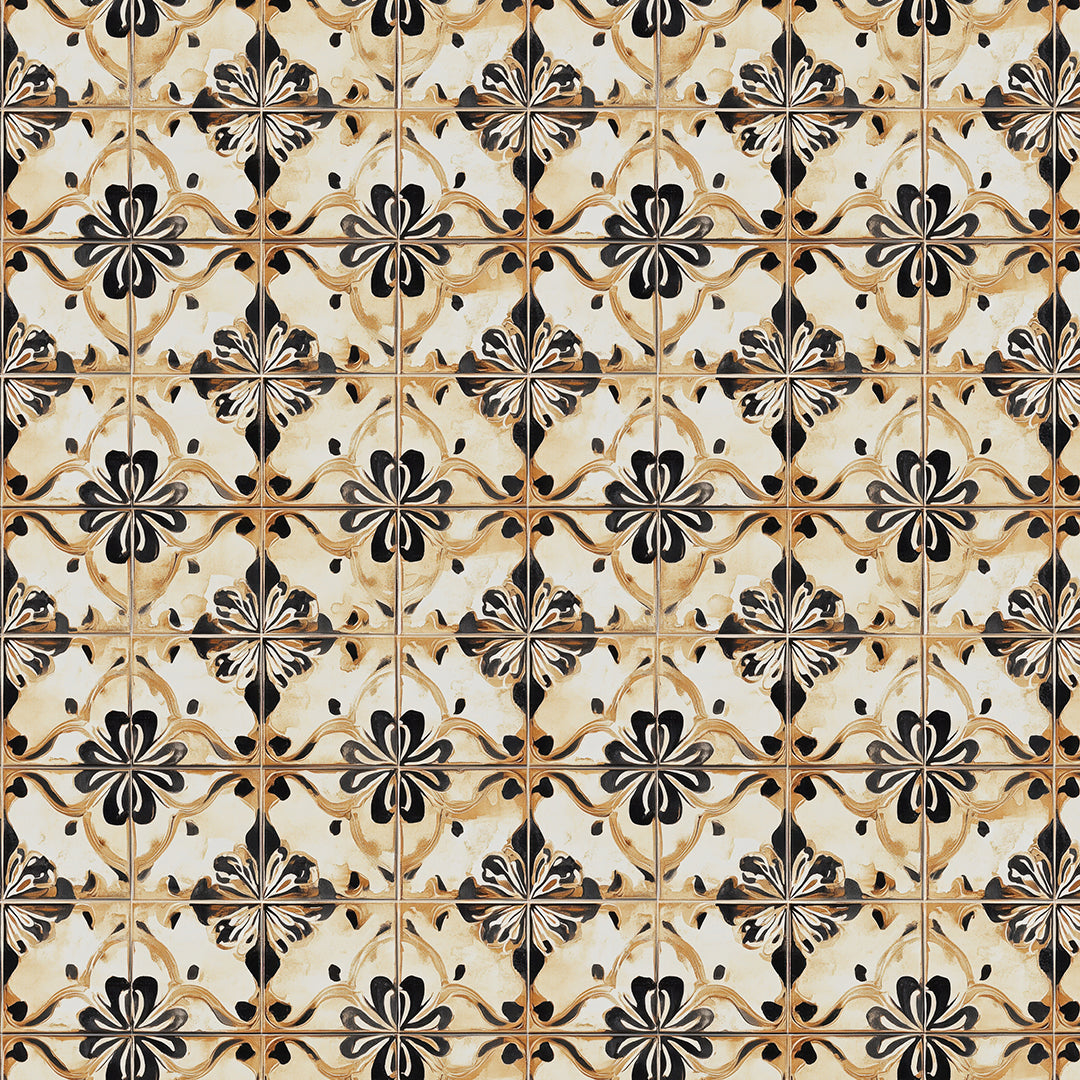 Andalusian Tile Wallpaper: 22" wide Rolls