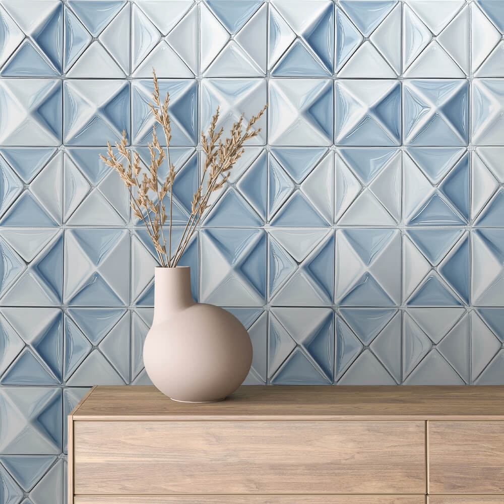 Sky Diamond Tile Wallpaper mockup