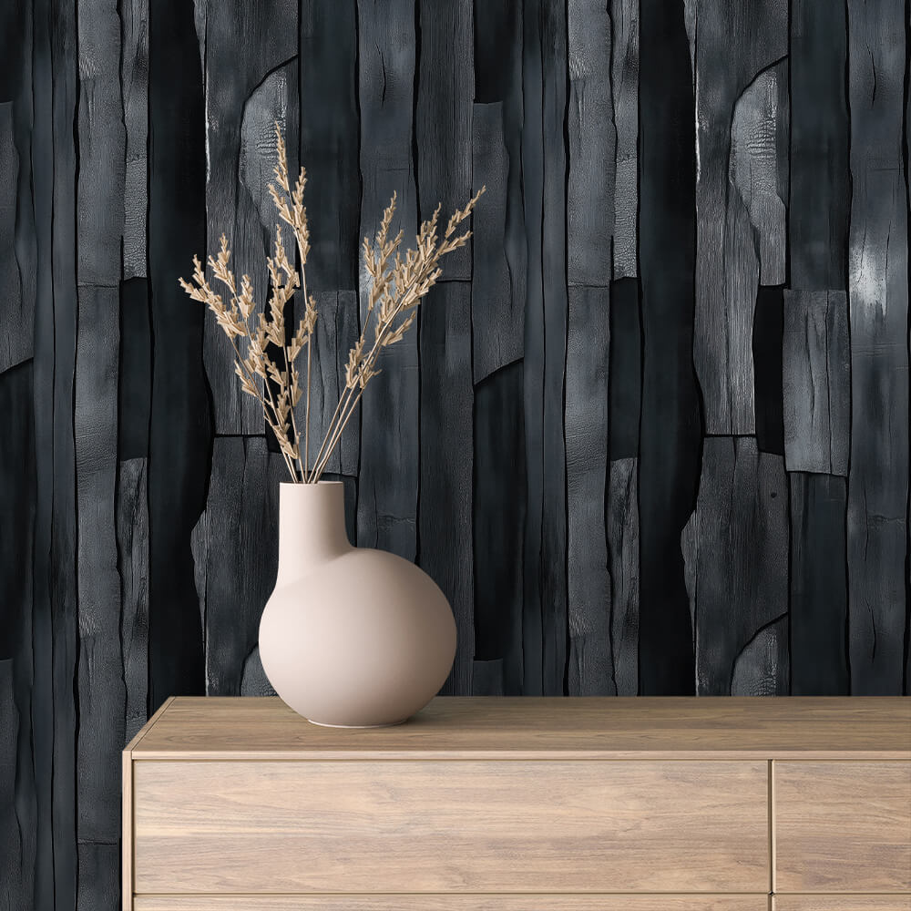 Shou Sugi Ban Wallpaper mockup