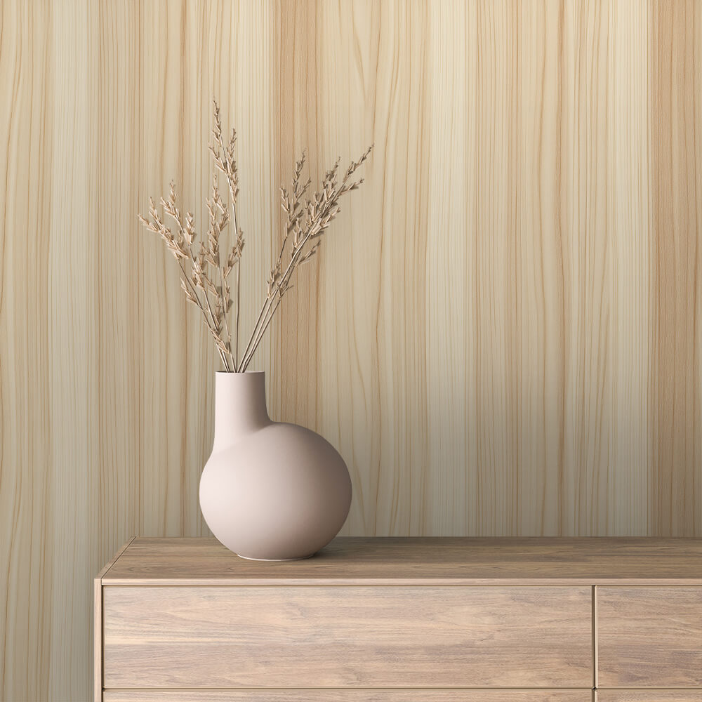 Sand Wood Grain Wallpaper mockup