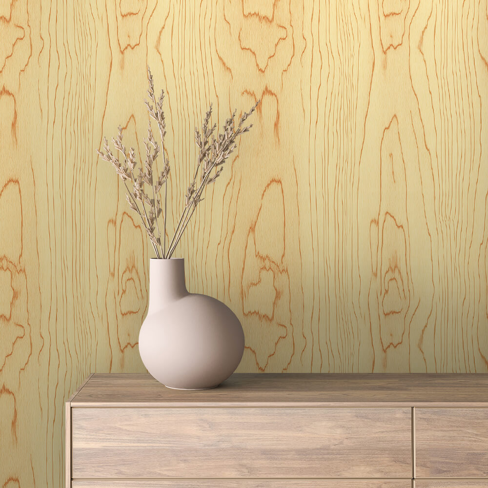 Stylized Wood Grain Wallpaper mockup