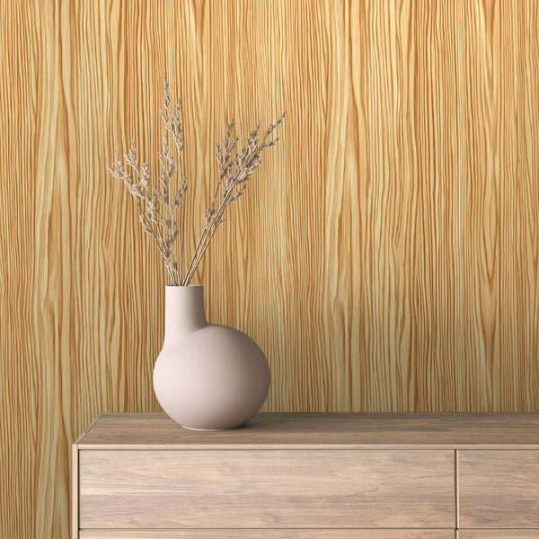 Golden Straw Wood Wallpaper mockup