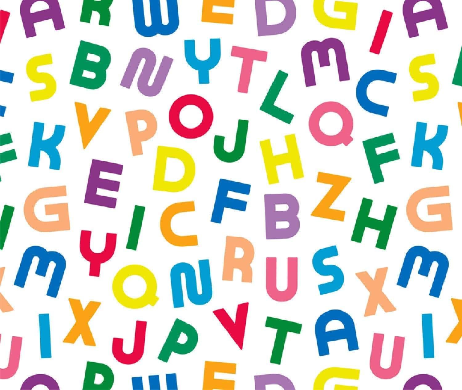 Alphabet wallpaper Seamless 28" Rolls