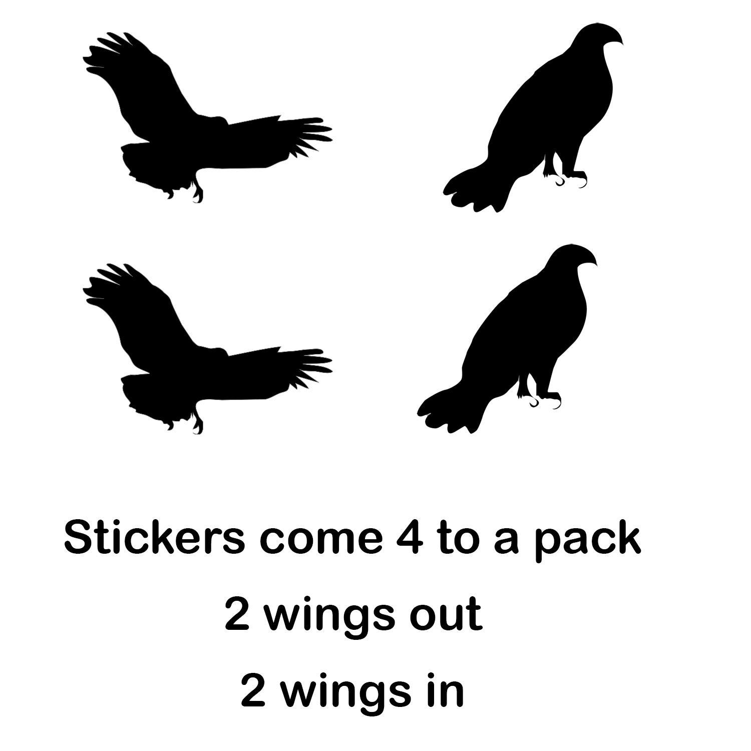 Birds of Prey Widow Stickers, keeps birds from hitting windows
