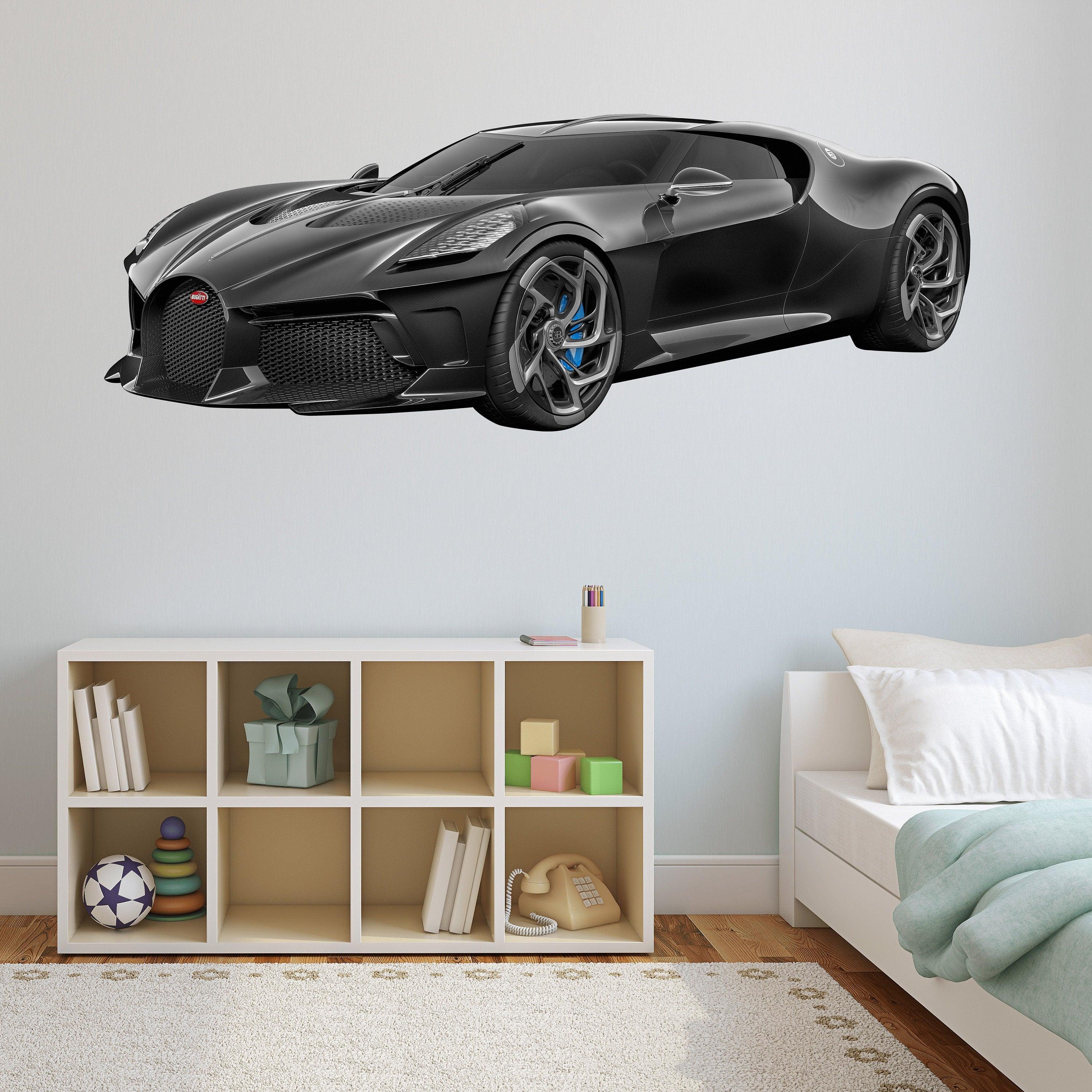Bugatti la voiture noire 2019 Wall Decal sticker Peel-N-Stick wall decor 043