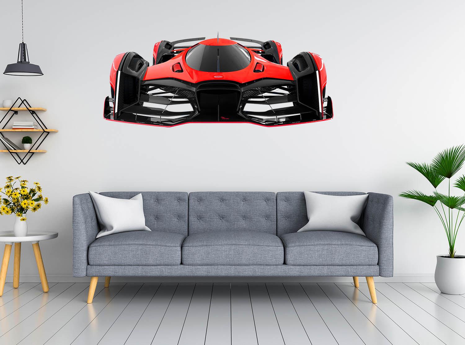 Bugatti Vision Wall Removable Decal Car Sticker 045 - CoolWalls.ca