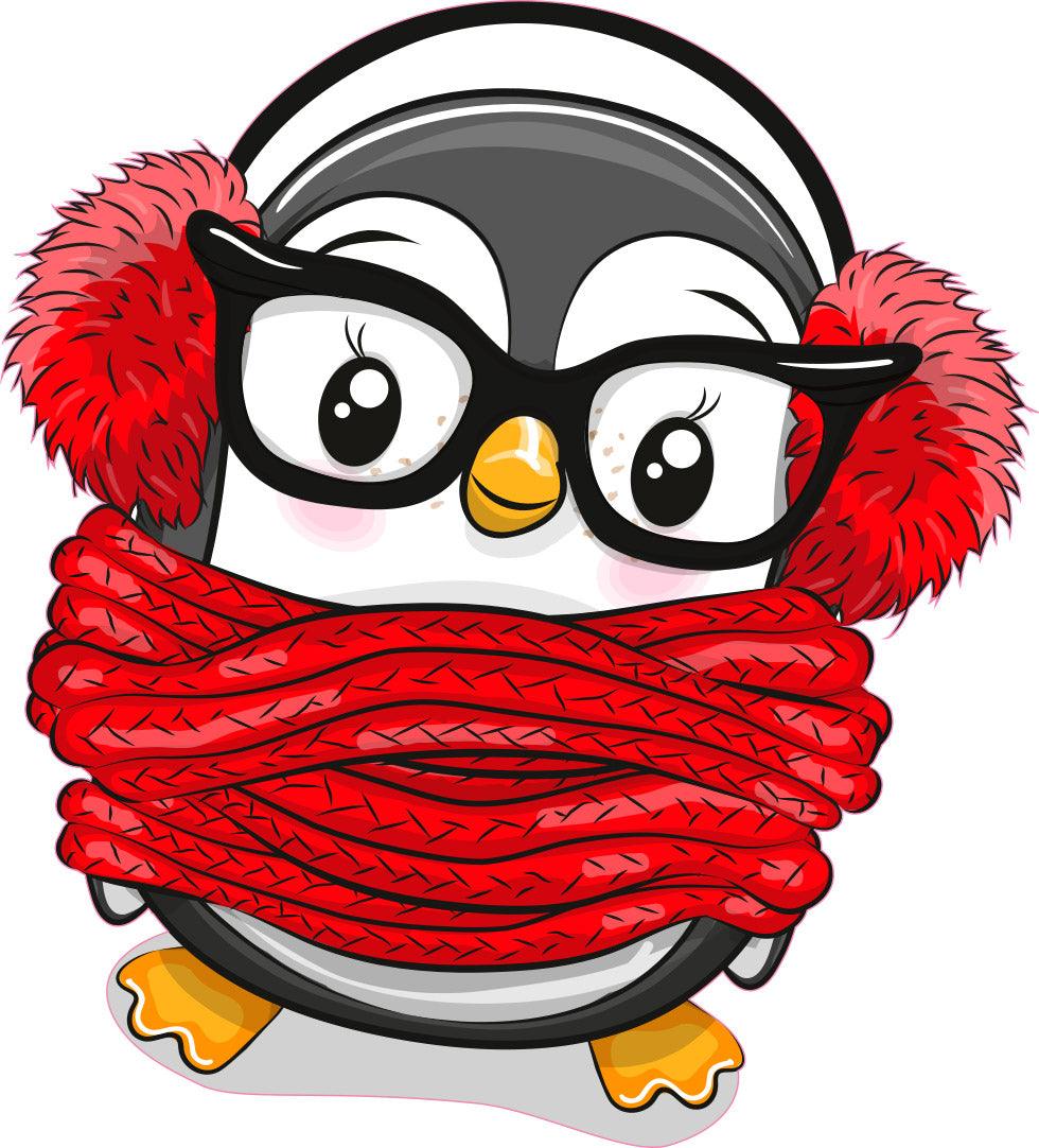 Christmas Penguin Decal Wall Sticker Decal 002