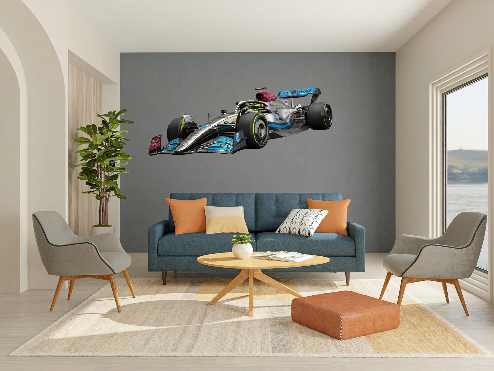 FORMULA 1 F1 Driver Lewis Hamilton, Mercedes 2022 Livery W13 Side View 022