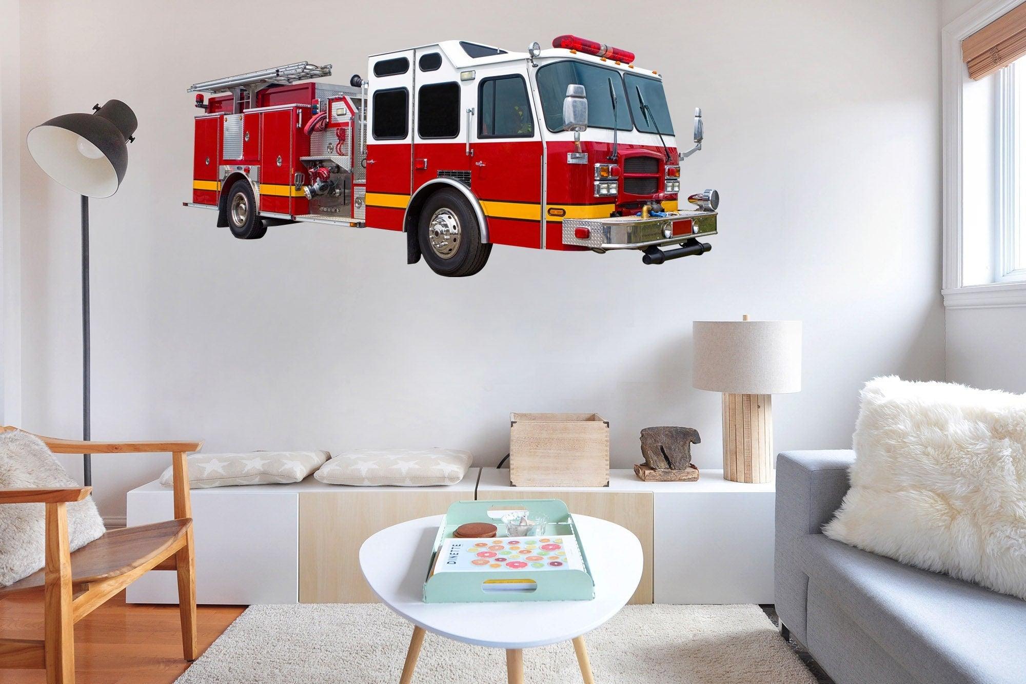 Fire Truck, Fire Engine, Wall Decal Sticker