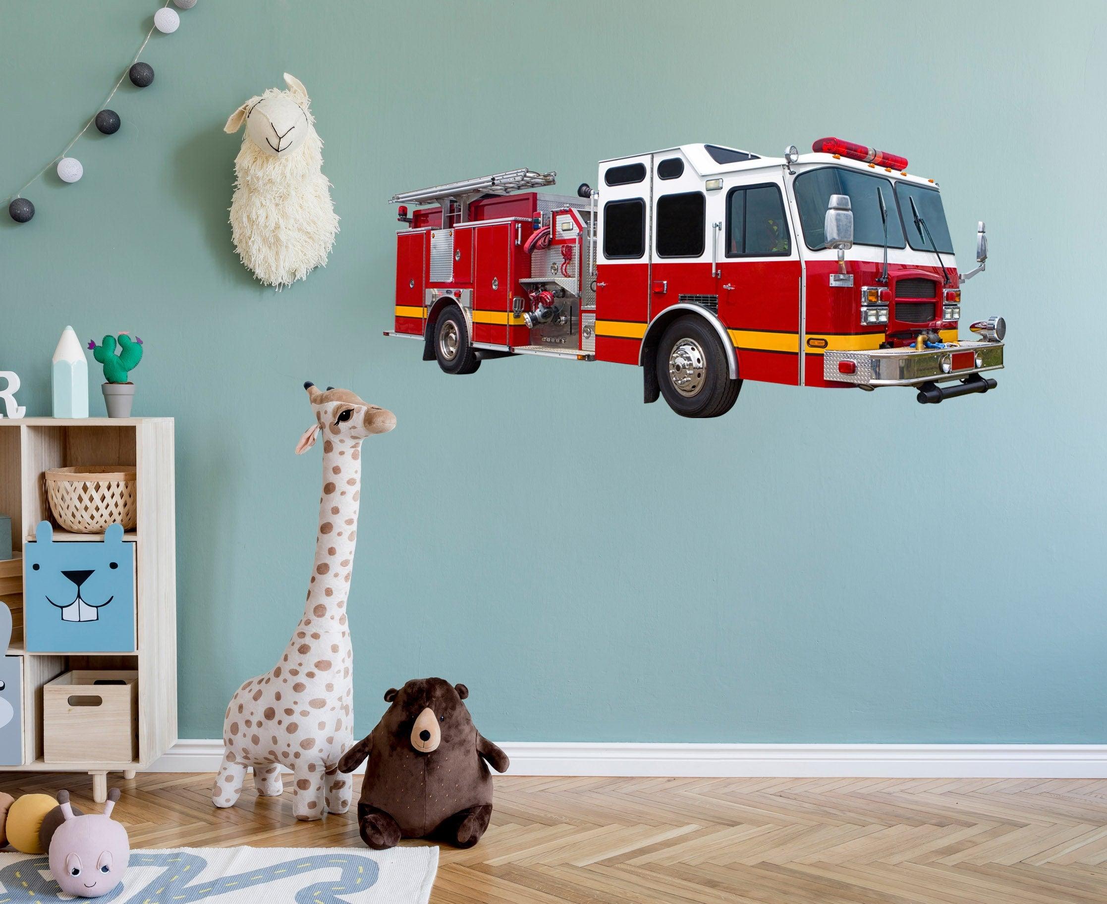 Fire Truck, Fire Engine, Wall Decal Sticker