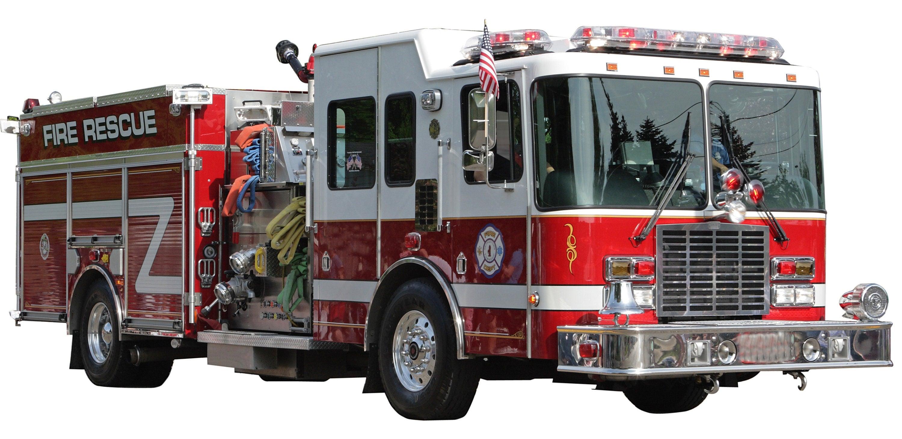 Fire Truck Rescue Wall Decal Sticker