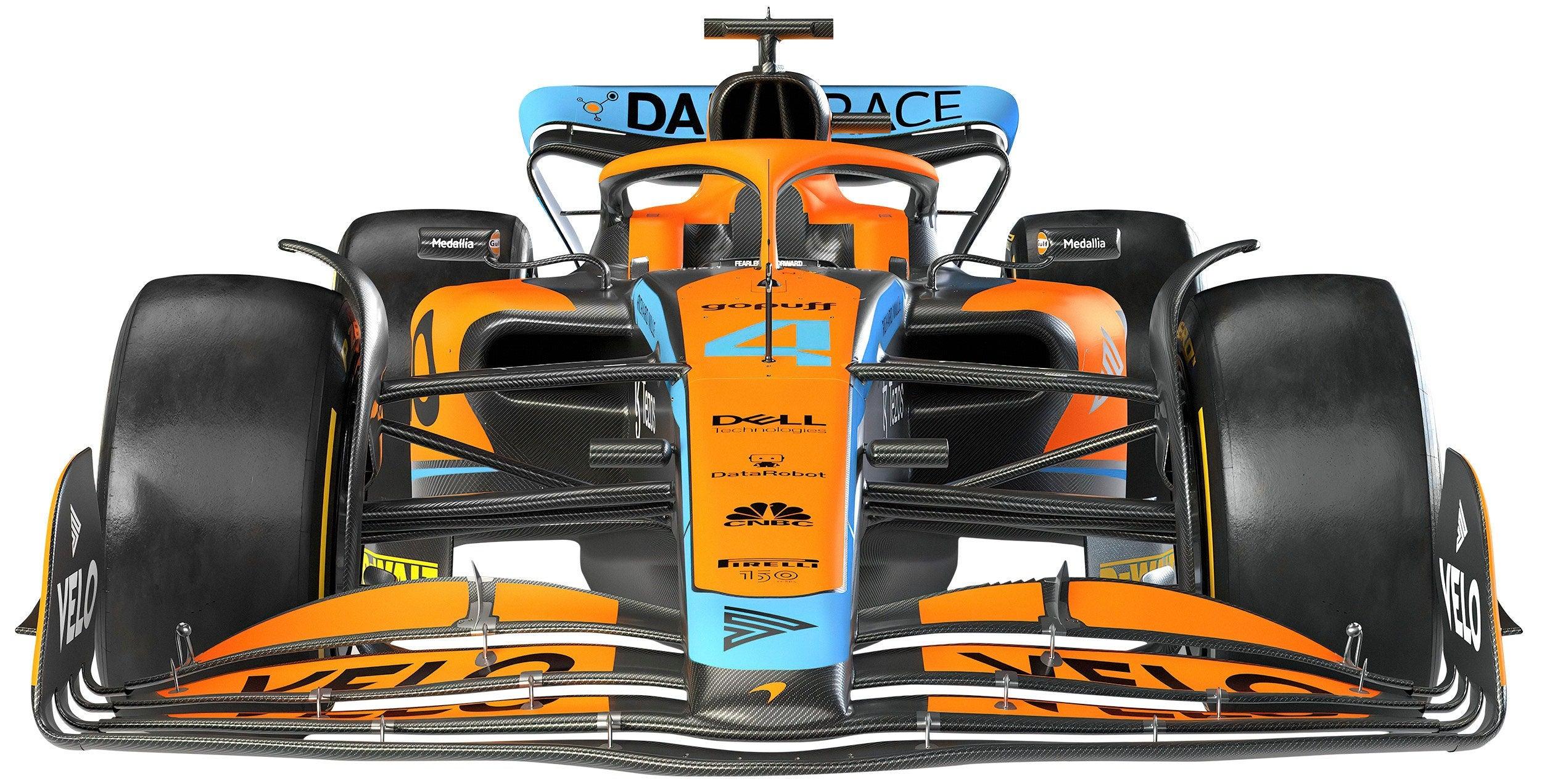 Formula 1, F1, 2022 McLaren MCL36 Top View, Wall Decal, Lando Norris & Daniel Ricciardo 041