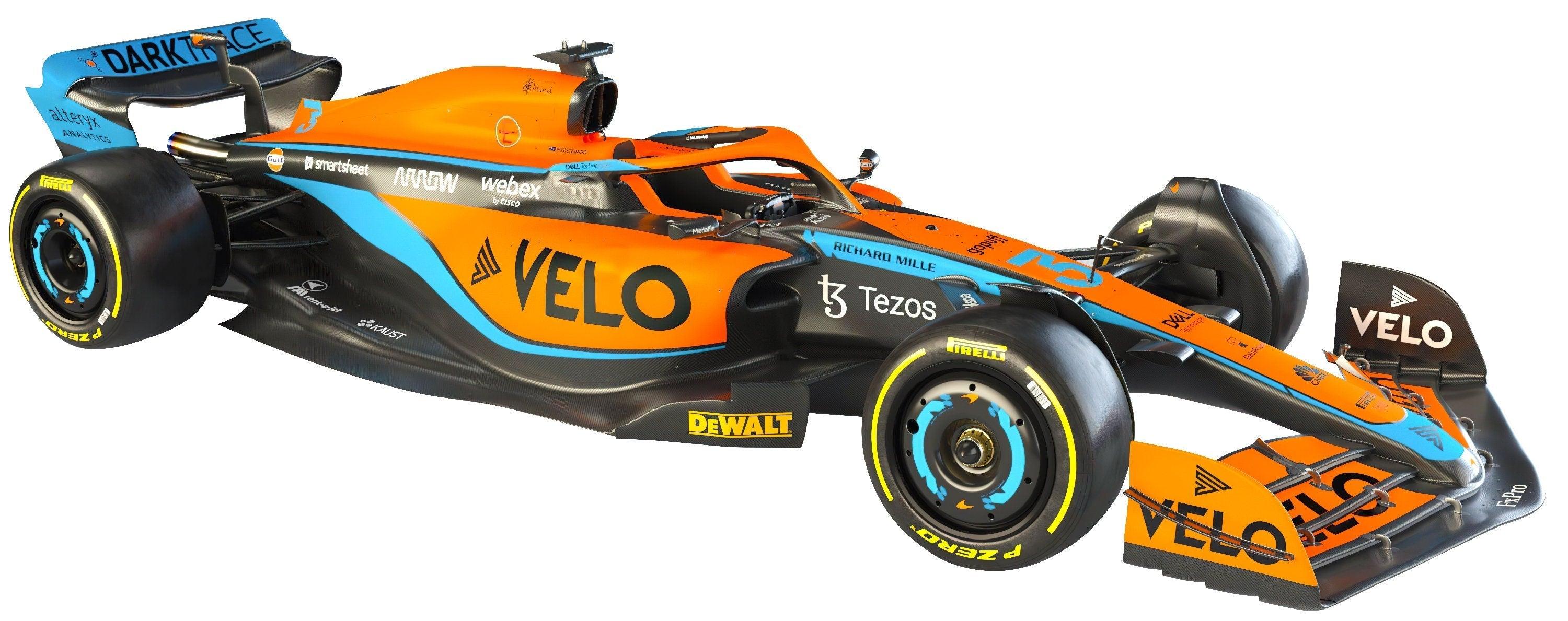 Formula 1, F1, 2022 McLaren MCL36 Wall Decal Sticker, Lando Norris & Daniel Ricciardo