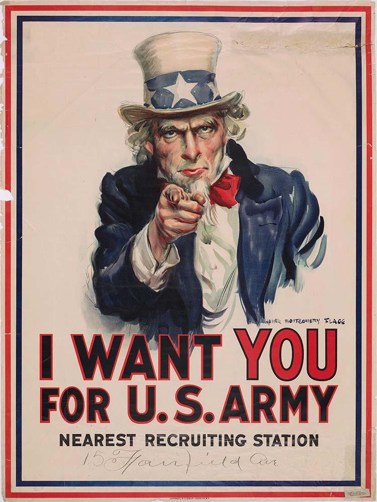 CoolWalls.ca diecut 15" x 20" I Want You Vintage Poster, Wall Decal Sticker Wallpaper, PEEL-N-STICK, removable anytime. Great for a classroom