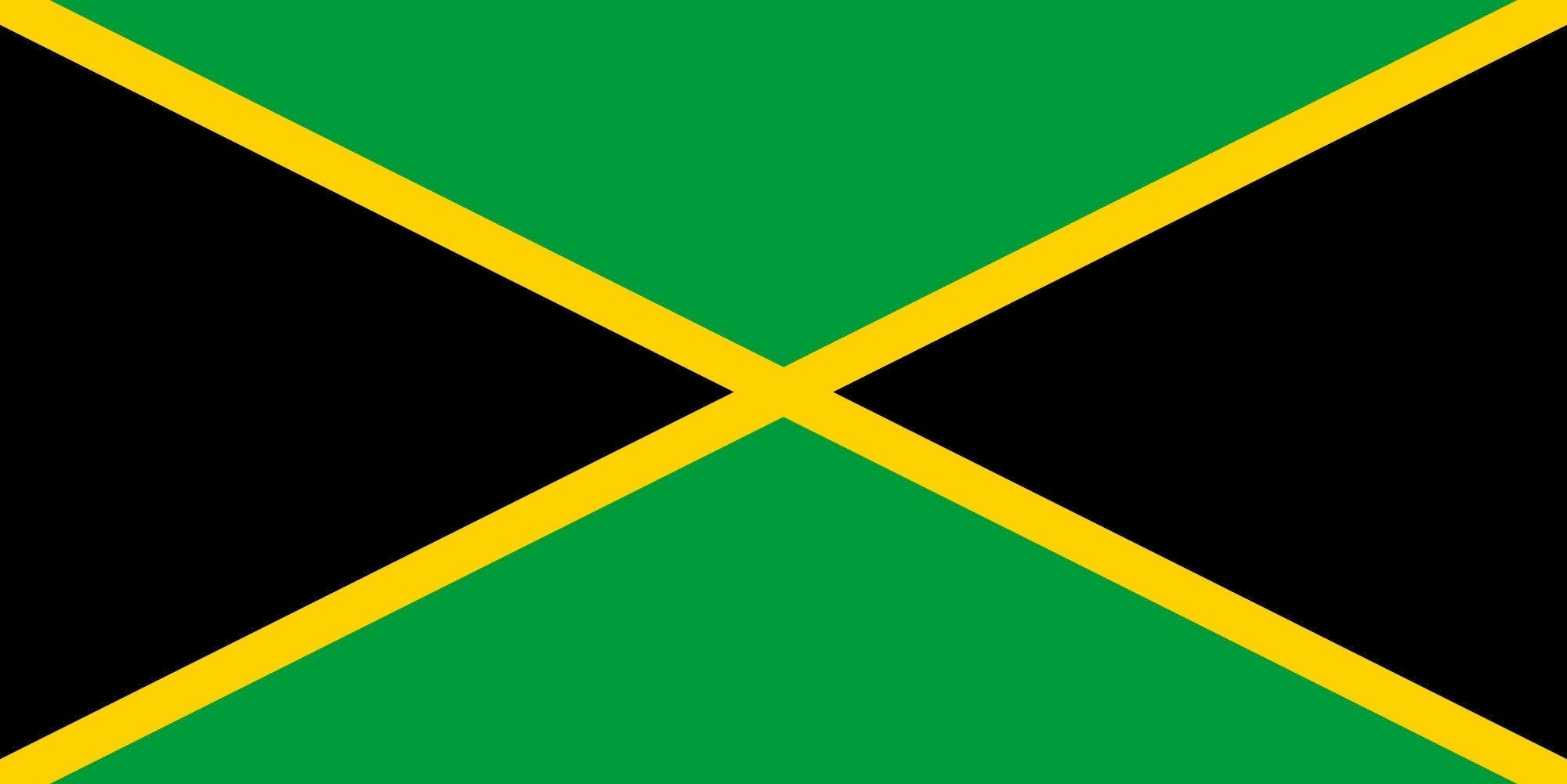 Jamaican Flag Decal, wall Decal, Easily removed, Easily installed, Great gift, Jamaican Flag sticker decal